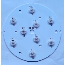 Tek Renk Yuvarlak 9 Lu Power Led 95Mm Led Bar Pcb