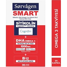 Sorvagen Smart Sitikolin Dha Omega 3 30 Kapsül