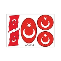 A5 Sticker 023 Tek Paket Çoklu Sticker Standart