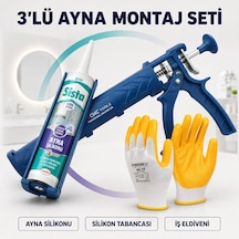 Sista Neutral Silikon Ayna Silikonu-beyaz 280 Ml Ayna Montaj Seti