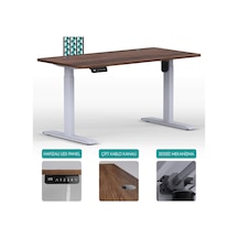 Karr Office O-Flex O1B2 Tek Motorlu Elektrikli Yükseklik Ayarlı Masa - 120X60 - Barok/B Barok