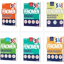 Fenomen 5. Sınıf Tüm Dersler B Soru Bankası Seti 6 Kitap Fenomen Yayınları