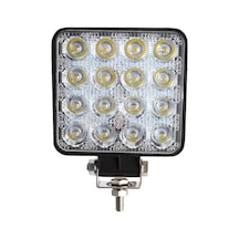 16 Ledli Off Road Çalışma Lambası Sis Farı 12 Volt 48 Watt