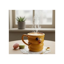 4 Adet Sevimli Hayvan Kupa Bardak Figürlü Seramik Kupa, Sıcak Ve Soğuk İçecek Servisi, Dekoratif Hediyelik Cute Animal Mug