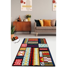 Asımetrık 80X140 Cm Dekoratif Halı , Kaymaz Halı
