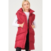Dewberry Bayan Yelek Z6743 Bordo