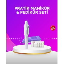 Elektrikli Manikür Ve Pedikür Matkap Seti Ayarlanabilir Hız Ergonomik Ve Sessiz