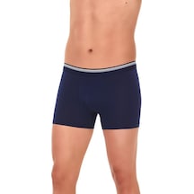 6 Adet Yıldız Erkek Likralı Formen Boxer Short Lacivert 368 Lacivert