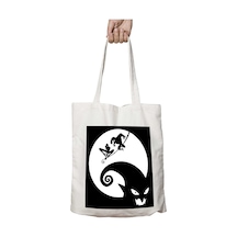 Art Hediye Venom Spiderman Jack Skellington İki Tarafı Kalıcı Baskılı Yıkanabilir Çanta Çok Renkli