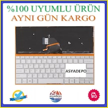 Asya.Depo Sony Uyumlu Vaio Svf143290X Klavye Beyaz Işıklı