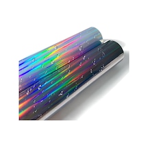 Esemiz Hologram Gökkuşağı Rainbow Parlak Araç Motosiklet Jant Kaplama Suni Yem Folyosu 30cm X 1metre Diğer
