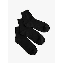 Koton Basic 3'lü Soket Çorap Seti Siyah 4wam80160aa Siyah
