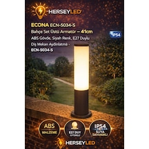 Econa Ecn-5034-s Bahçe Set Üstü Armatür 41cm, Abs Gövde, Siyah Renk, E27 Duylu Dış Mekan Aydınlatma Diğer