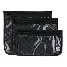 Bumkins Şeffaf Seyahat Çantası - Rich Black Siyah