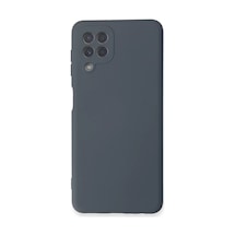 Samsung Uyumlu Galaxy A22 Uyumlu Kılıf Nano İçi Kadife Silikon - Gri