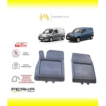 Renault Kangoo Ön 2 Parça 2008-2022 Uyarlanabilir Universal Havuzlu Paspas
