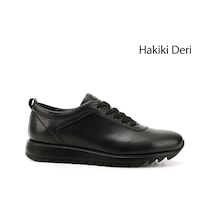 Gönderi(R) Erkek Siyah Hakiki Deri Bağcıklı Sneaker Ddma35431150 Siyah