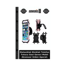 Motosiklet Bisiklet Telefon Tutucu Gezi Gereci Mobil Aksesuar Gidon Aparatı Çok Renkli