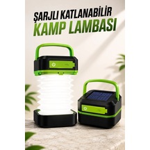 Led Lamba Kamp Lambası Hafif Taşınabilir Şarj Süreli Akordeon El Fenerli Yeşil 46810907