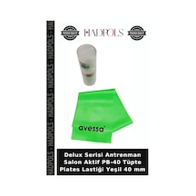 Delux Serisi Antrenman Salon Aktif Pb-40 Tüpte Plates Lastiği Yeşil 40 Mm
