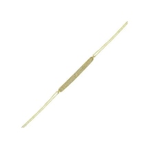Bilezikhane Bileklik Sıra Taşlı Beyaz 2,29 Gram 14 Ayar Altın Sarı Altın