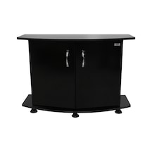 Kanki Pet Mdf Bombeli Akvaryum Sehpası Siyah 80 CM