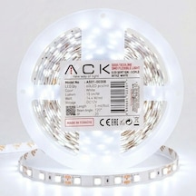 Buffer Beyaz Led Şerit 5m 60 Led/m 12v 14.4w Güçlü 3 Çipli Işık Şerit Led