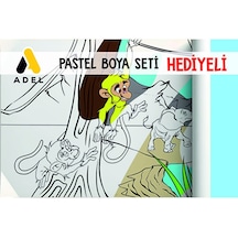 30x120 Boyama Rulosu Yaman Safaride + Adel 12'li Pastel Boya Kale