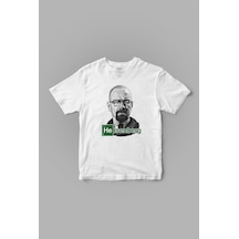 "heisenberg" Breaking Bad Baskılı Tişört Beyaz