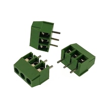 0 Numara 3 Pinli Yeşil Klemens - 5Mm Aralıklı