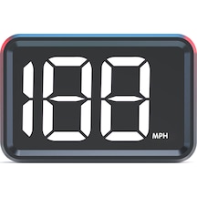 Mufunye X1 Sürücü Bilgi Gösterici - Mph Birimi Beyaz Ekran, 3 İnç Hd Ekran, Hız Gösterimi, Plug & Play