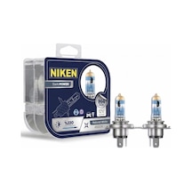 H4 Halojen Far Ampulü%220 Daha Parlak 4500k 12v 55w Trafik Onaylı Uzun Ömürlü 2'li Set Beyaz Iş 2700K