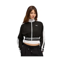 634556-01 Puma T7 Pique Cropped Jacket Kadın 634556-01 Siyah