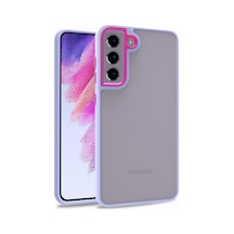 Zore Galaxy S21 Fe Uyumlu Ogaa Flora Kılıf-lila