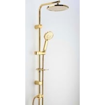 Vilas Euphoria Gold Robot Yağmurlama Tepe Duş Seti Krom - Altın