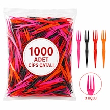 Cips Çatalı Renkli - 1000'li