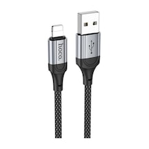 Hoco X102 Usb - 8 Pin Taze 2.4a Şarj Veri Kablosu, Uzunluk: 1m Siyah