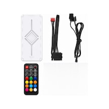 Argb Fan Ve Led Kontrolcü Hub Seti Uzaktan Kumandalı Beyaz Nd2816w