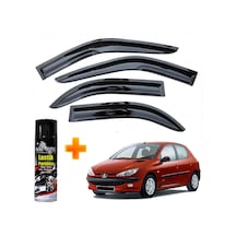 Peugeot 206 Mügen Cam Rüzgarlığı Hb 1998 - 2012 Arası 4 Lü Takım +500ml Lastik Parlatıcı