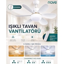 Nave Nv-tv10 Işıklı Tavan Vantılatoru 6 Kanat