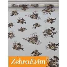 Çift Mekanizmalı Yakma Tül Stor Zebra Perde Etek Dilim  (163285338) Ekru 10 x 200 Boncuklu Standart