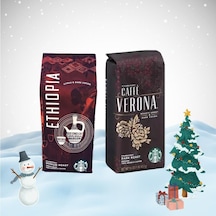 Starbucks Yılbaşı Paketi Çekirdek Kahve Ethiopia Arabica Ve Verona 250 G