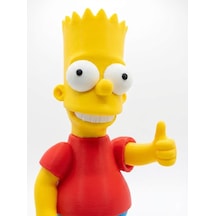 Bart Simpson Figürü Sevimli Çizgi Film Karakteri Dekoratif Figür 3d Baskı Koleksiyon Masaüstü Süsü 0