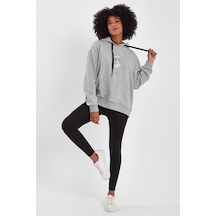 Alexander Gardi Alexandergardı Baskılı Kapüşonlu Comfort Fit Sweatshırt E22-757a-04 001