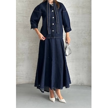 Zdnjeans Kadın Lacivert Denim Kot Ceket
