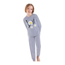 Ersoy 747u Kız Çocuk Uzun Kollu Pijama Takımı-gri Gri