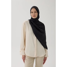 Valentino Orlandi Logo Serisi Monogram Şal - 06244 Siyah