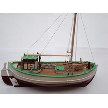 Türk Model 1/55 101 Svea İskandinav Balıkçı Teknesi, 29 Cm. Ahşap Model Kiti-55226