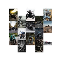 Orora Motosiklet Duvar Kağıdı Poster Seti-1-15li