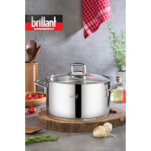 Queen Çelik Tencere 24 Cm Gümüş